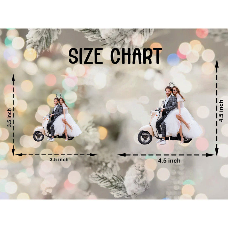 Custom Wedding Photo Ornament, Custom Couple Photo Ornament Xmas, Christmas Shape Ornament Acrylic, Gift For Wedding, Gift For Tree Decor - 5.jpg