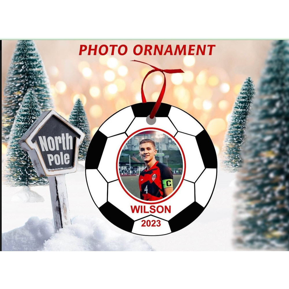 Custom With Photos Player Ornament, Gifts For Soccer Player Soccer Lovers, Custom Photo Ball Ornament, Christmas Gift For Soccer Ornament - 1.jpg