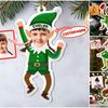 Personalized Cute Baby Elf Ornament, Custom Photo Ornament, Baby Elf Christmas Ornament, First Christmas Ornament, Kids Ornament - 5.jpg