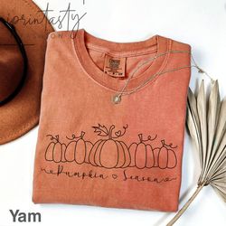 pumpkin season t-shirt png, minimal halloween t-shirt png, minimal pumpkins shirt png, halloween, cute fall t-shirt pn