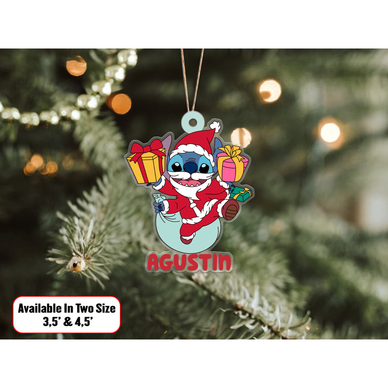 Personalized Disney Stitch Christmas Ornament, Disney Family Christmas Tree Hanging Ornament, Xmas Stitch Gifts, Merry Stitchmas, Xmas Decor - 9.jpg