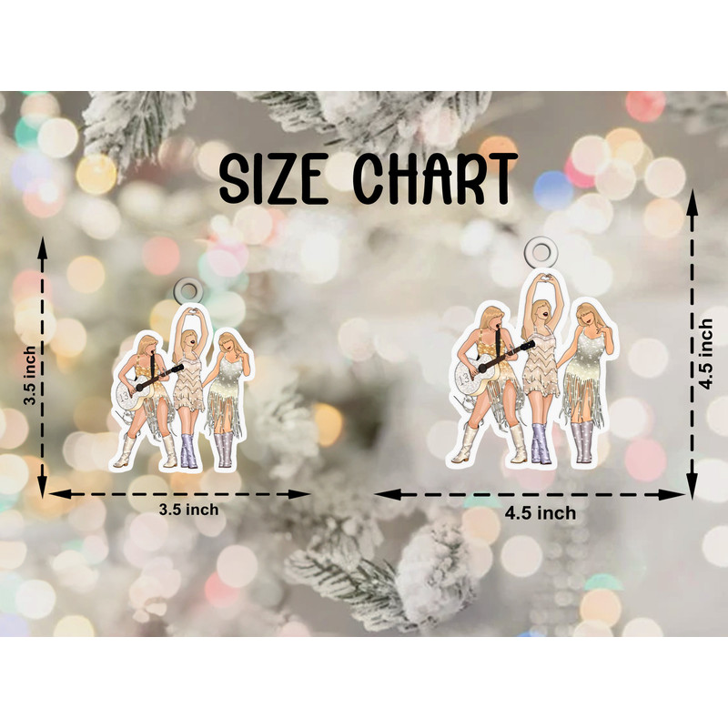 Taylor Swiftie Christmas Ornament, Ornament Christmas, Christmas Shape Ornament Acrylic, Gift For Taylor Fan Gift, Gift For Tree Decor - 5.jpg