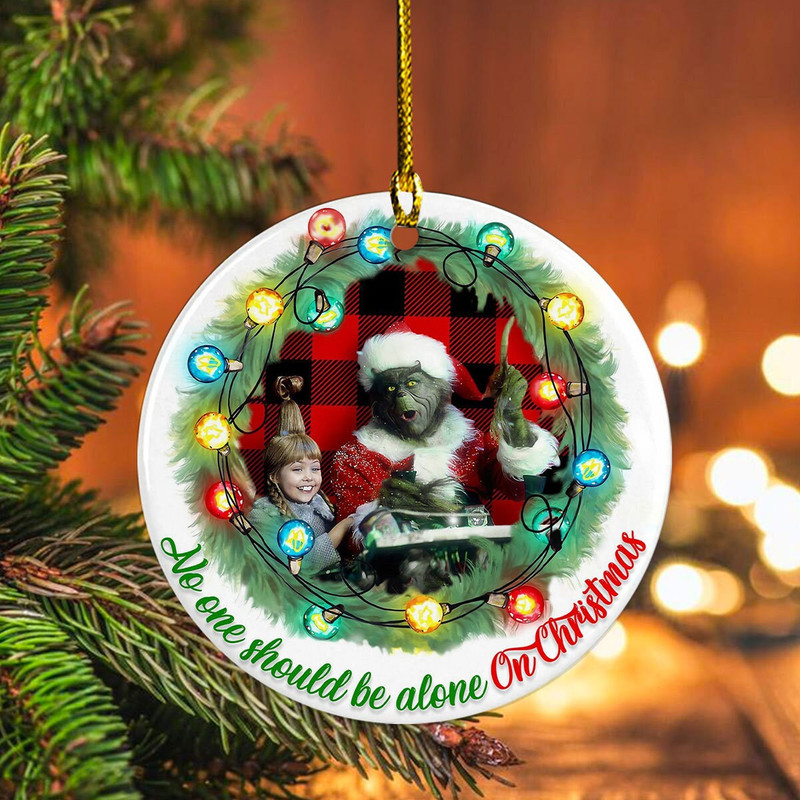 Christmas Movie Ornament, Grinch Ceramic Ornament, Merry Xmas Sublimation Bundle Ornament, Christmas Tree Decor, Christmas Wreath Ornament - 3.jpg