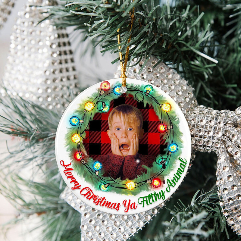 Christmas Movie Ornament, Grinch Ceramic Ornament, Merry Xmas Sublimation Bundle Ornament, Christmas Tree Decor, Christmas Wreath Ornament - 5.jpg