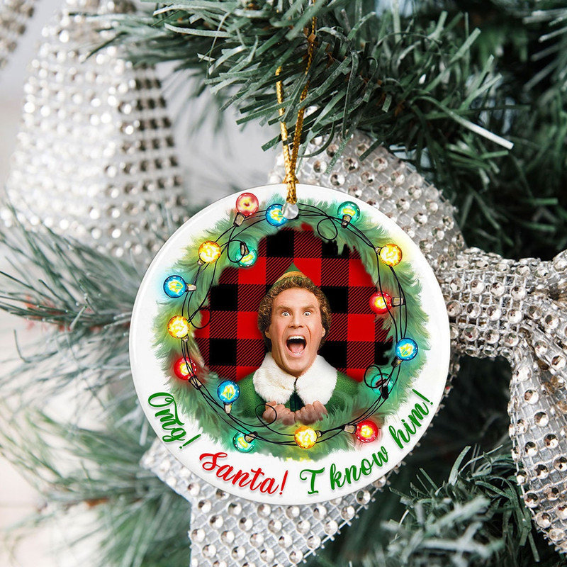 Christmas Movie Ornament, Grinch Ceramic Ornament, Merry Xmas Sublimation Bundle Ornament, Christmas Tree Decor, Christmas Wreath Ornament - 6.jpg