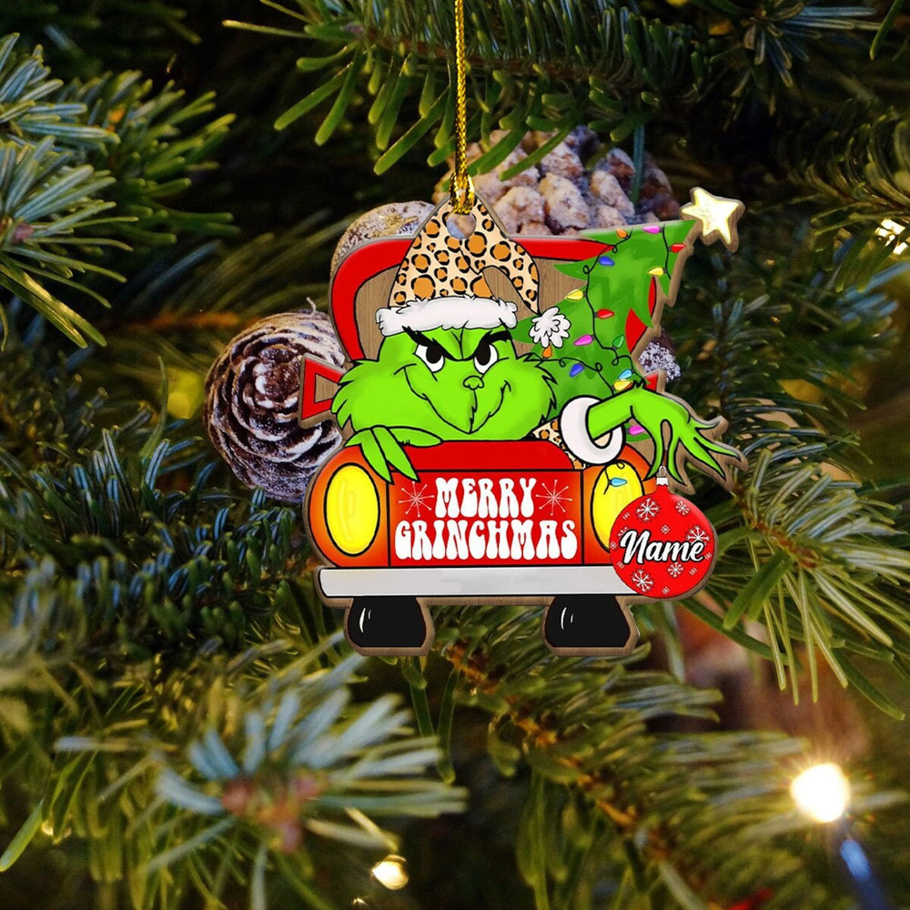 Custom Grnch Christmas Ornament, Christmas Grnch, Merry Grnchmas Ornament, Christmas Ornament 2023, Merry Christmas 2023, Grnch ornament - 2.jpg