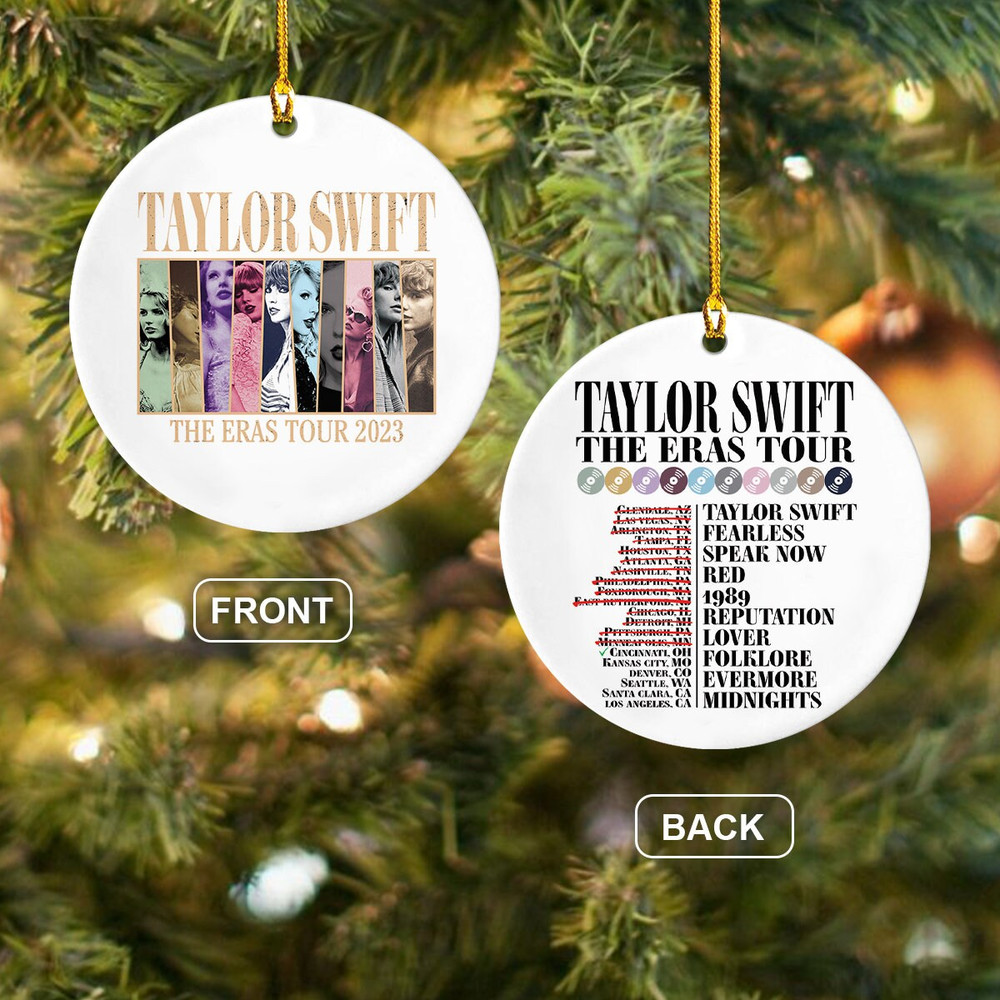 Custom Eras Tour Ornament, TS Ornament, Swiftie Ornament, Eras Concert Memorial Ornament, TS Merch, Swifie Gifts, Christmas Ornament - 4.jpg