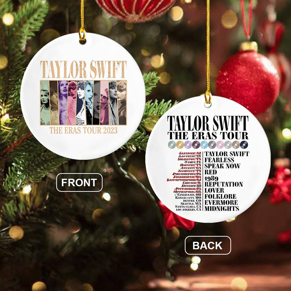 Custom Eras Tour Ornament, TS Ornament, Swiftie Ornament, Eras Concert Memorial Ornament, TS Merch, Swifie Gifts, Christmas Ornament - 6.jpg