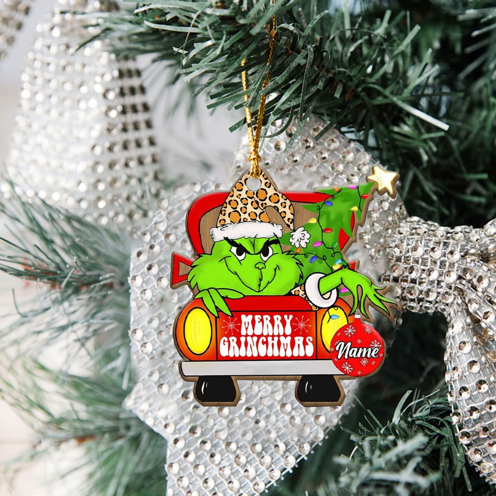 Custom Grnch Christmas Ornament, Christmas Grnch, Merry Grnchmas Ornament, Christmas Ornament 2023, Merry Christmas 2023, Grnch ornament - 6.jpg