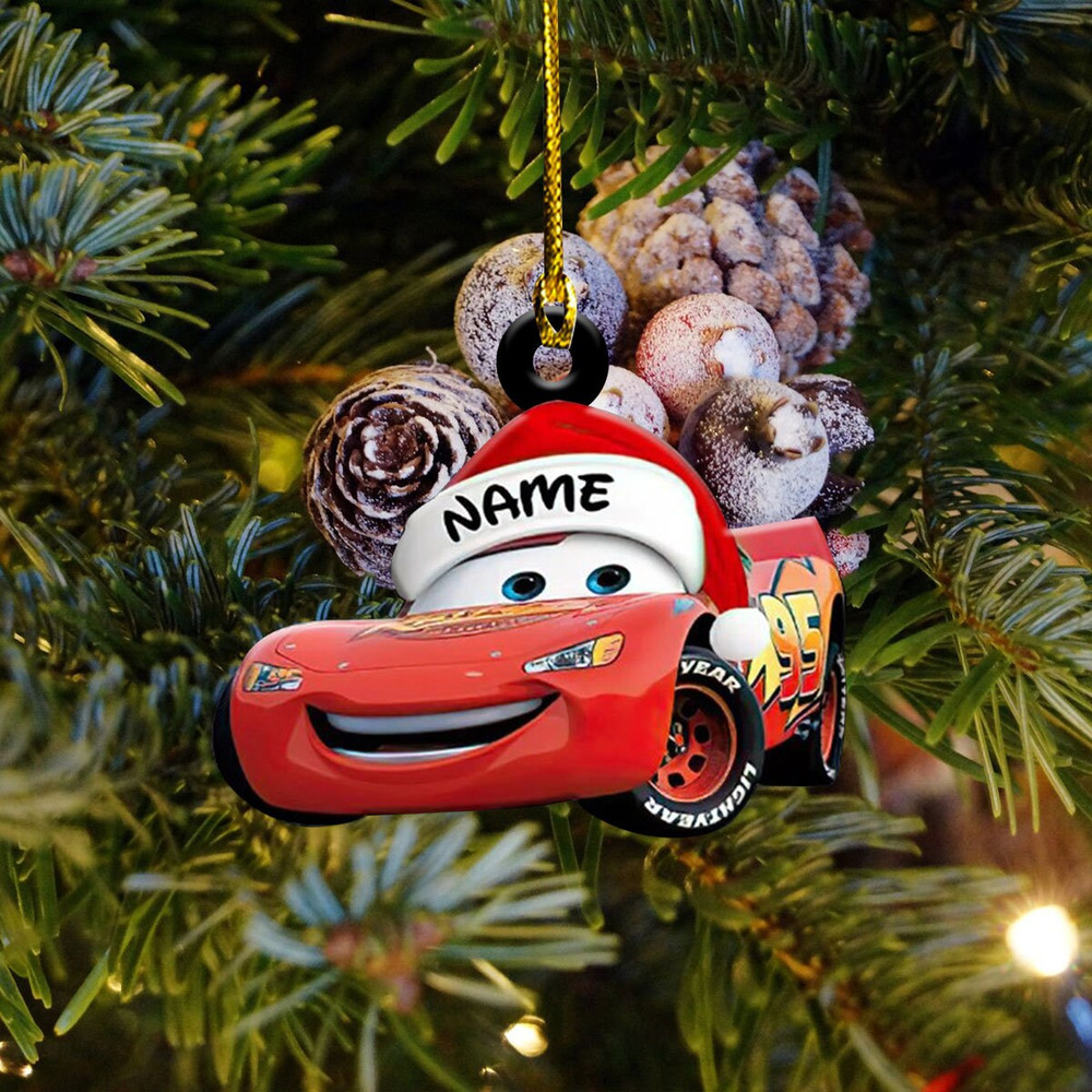 Custom Name Ornament, Christmas Dsney Cars Ornaments, Christmas Tree Decor, Cars Cartoon Ornament, Birthday Gifts for kids, christmas gift - 2.jpg