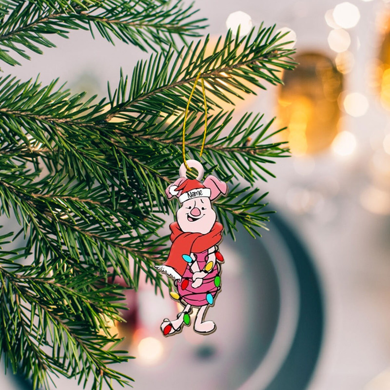 Custom Name Ornament, Pglet Ornament, Pglet Christmas Ornament, Christmas Tree Decoration, 2023 christmas ornament, family gift - 3.jpg