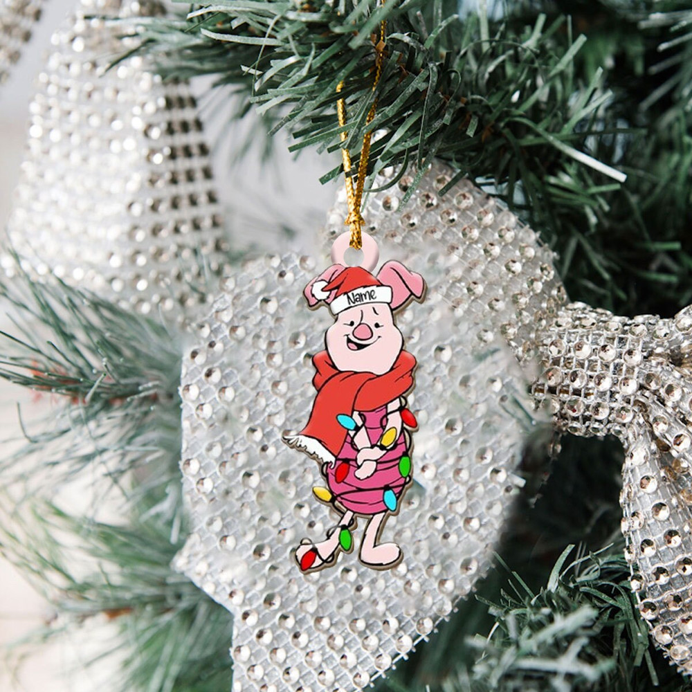 Custom Name Ornament, Pglet Ornament, Pglet Christmas Ornament, Christmas Tree Decoration, 2023 christmas ornament, family gift - 6.jpg