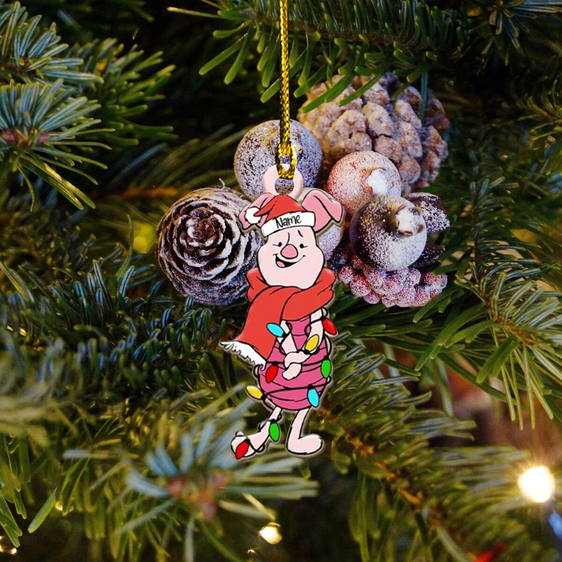 Custom Name Ornament, Pglet Ornament, Pglet Christmas Ornament, Christmas Tree Decoration, 2023 christmas ornament, family gift - 7.jpg