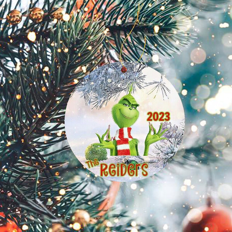 Customized Grnch Ornament, Grnchmas Ornament, Merry Grnchmas, Christmas Family Ornament, 2023 Christmas Ornament, Family Matching Gift - 3.jpg
