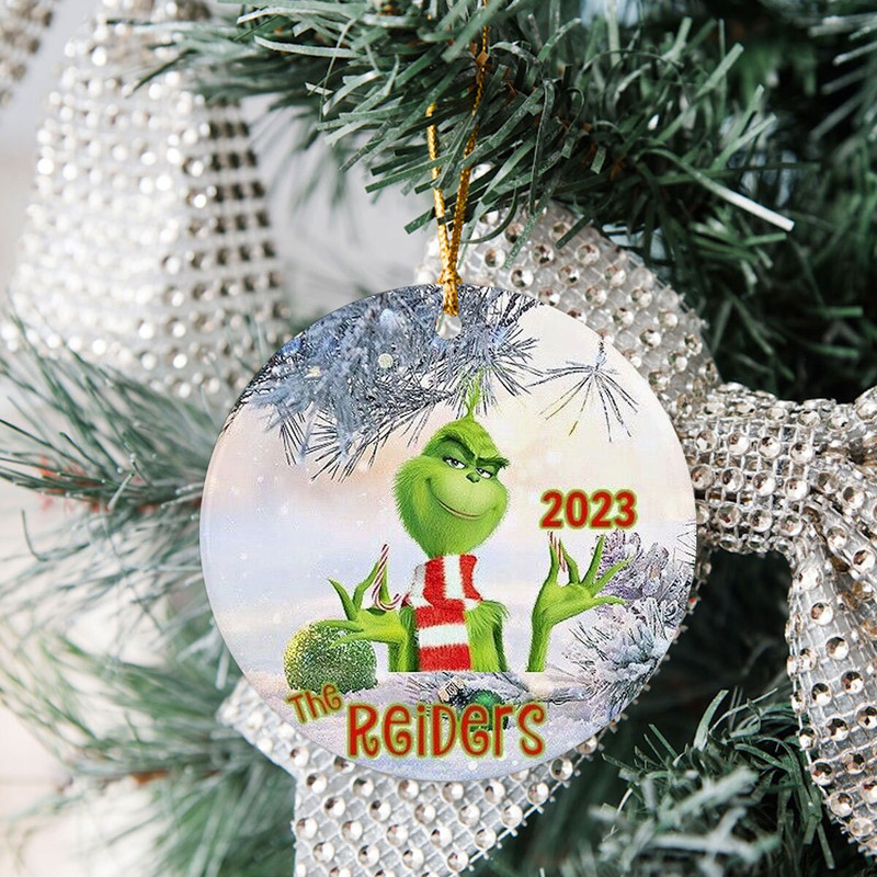 Customized Grnch Ornament, Grnchmas Ornament, Merry Grnchmas, Christmas Family Ornament, 2023 Christmas Ornament, Family Matching Gift - 5.jpg