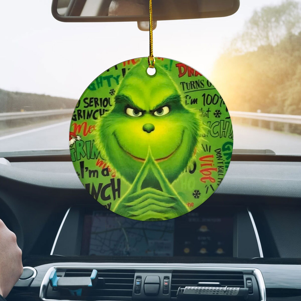 Grnch Face Ornament,Grnchmas Ornament, The Grnch Ornament, Christmas Family Ornament, 2023 Christmas Ornament, Family Gift, Christmas Gifts - 2.jpg