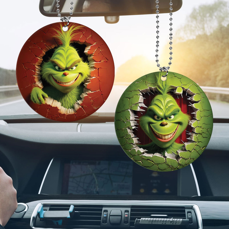 Grnch Ornament, Grnch Christmas Ornament, Break Through Grnch Ornament, The Grnch, Grnchmas Ornament, Christmas Gift, Christmas Decoration - 4.jpg