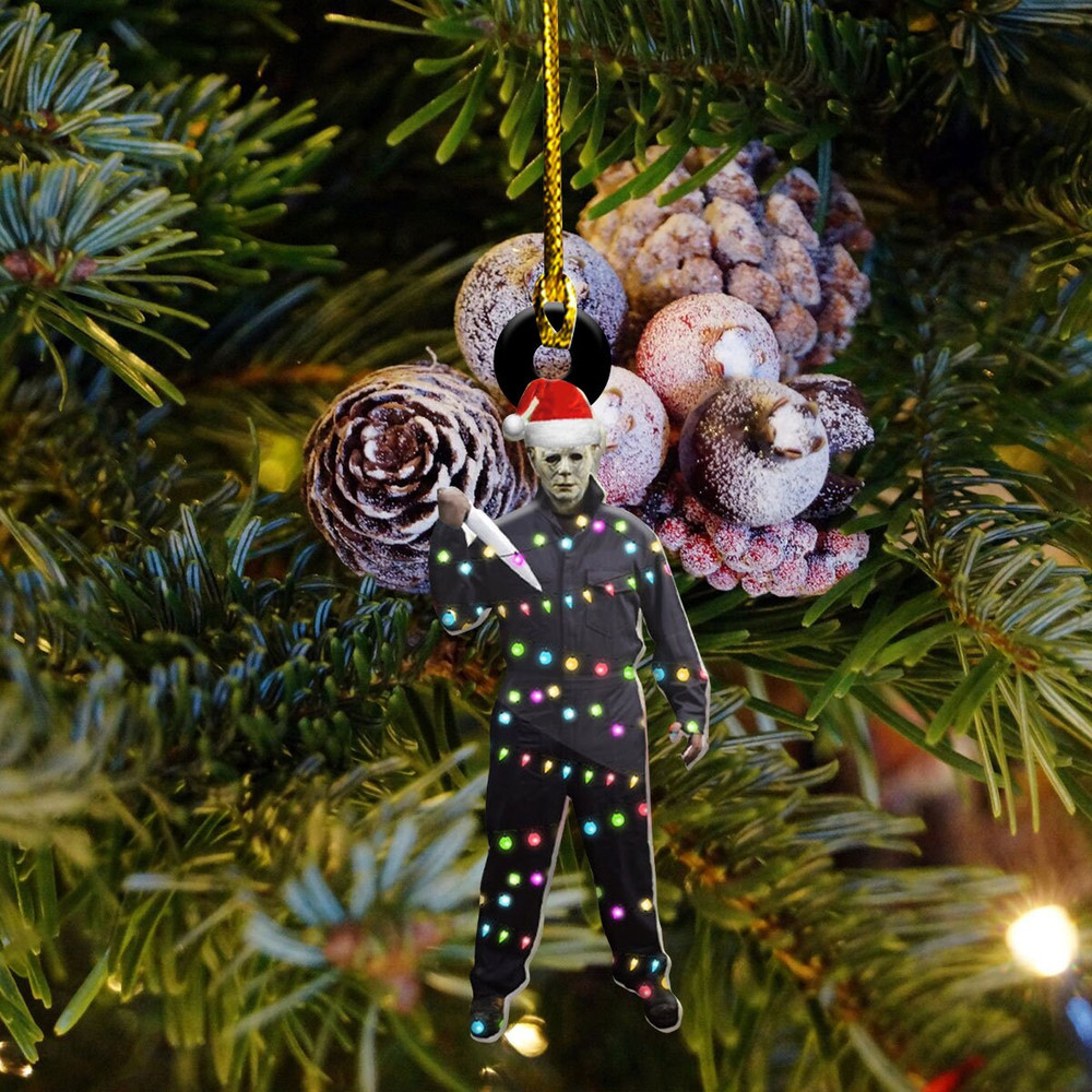 Horror Movie Christmas Ornament, Horror Christmas Decorations, Scary Movie Ornaments, Halloween Tree Decor, Thrillers Movie, Horror Fan Gift - 3.jpg