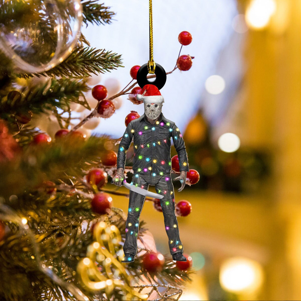 Horror Movie Christmas Ornament, Horror Christmas Decorations, Scary Movie Ornaments, Halloween Tree Decor, Thrillers Movie, Horror Fan Gift - 4.jpg