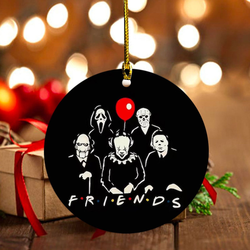 Horror Movie Characters Ornament, Horror Characters Christmas Ornament, Horror Friends Ornament, Killer Gang, Thirller Serial,Christmas Gift - 7.jpg