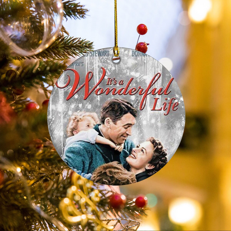 It's a Wonderful Life Ornament, Vintage Movie Christmas 1940s, Christmas Family Ornament, 2023 Christmas Ornament, Christmas Gifts - 1.jpg