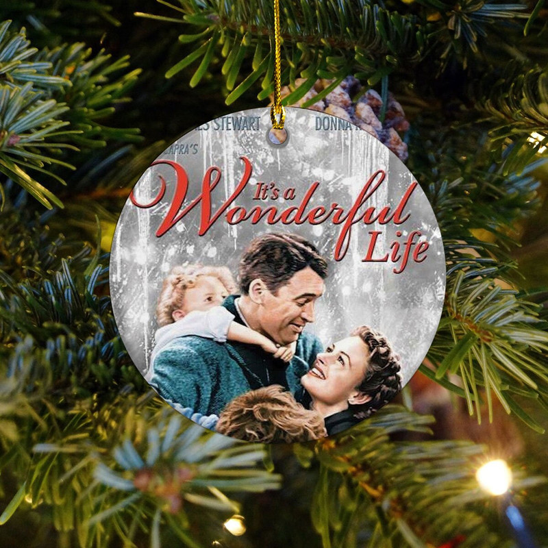 It's a Wonderful Life Ornament, Vintage Movie Christmas 1940s, Christmas Family Ornament, 2023 Christmas Ornament, Christmas Gifts - 2.jpg
