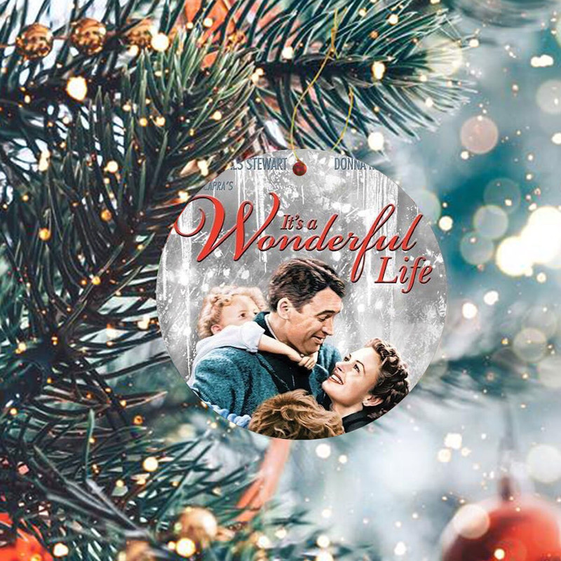 It's a Wonderful Life Ornament, Vintage Movie Christmas 1940s, Christmas Family Ornament, 2023 Christmas Ornament, Christmas Gifts - 3.jpg