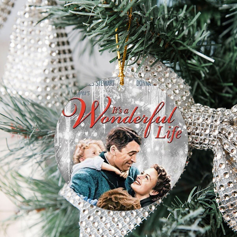 It's a Wonderful Life Ornament, Vintage Movie Christmas 1940s, Christmas Family Ornament, 2023 Christmas Ornament, Christmas Gifts - 6.jpg