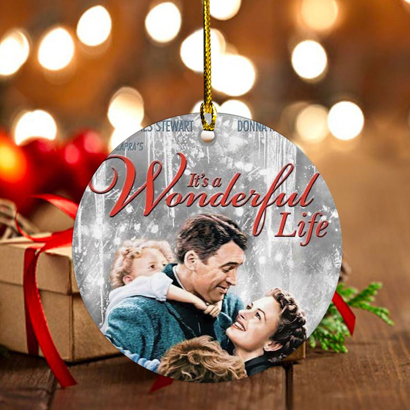 It's a Wonderful Life Ornament, Vintage Movie Christmas 1940s, Christmas Family Ornament, 2023 Christmas Ornament, Christmas Gifts - 7.jpg