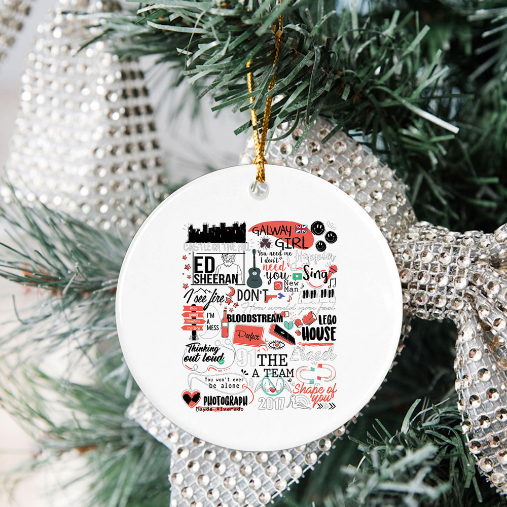 Mathematics Tour Ornament, Album Tracklist Ornament, Mathematics Tour Merch, Sheerio Gift, Thinking Out Loud, Photograph, Country Music Fan - 1.jpg