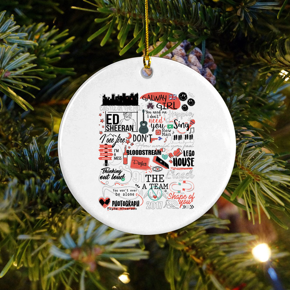 Mathematics Tour Ornament, Album Tracklist Ornament, Mathematics Tour Merch, Sheerio Gift, Thinking Out Loud, Photograph, Country Music Fan - 3.jpg