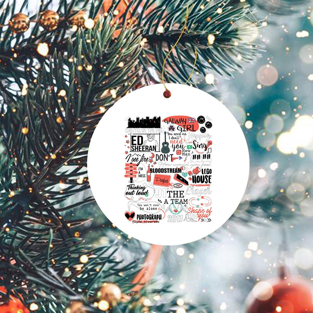 Mathematics Tour Ornament, Album Tracklist Ornament, Mathematics Tour Merch, Sheerio Gift, Thinking Out Loud, Photograph, Country Music Fan - 4.jpg