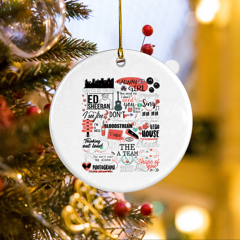 Mathematics Tour Ornament, Album Tracklist Ornament, Mathematics Tour Merch, Sheerio Gift, Thinking Out Loud, Photograph, Country Music Fan - 5.jpg