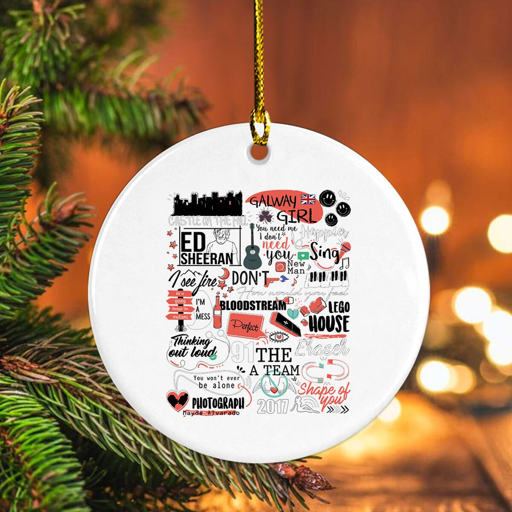 Mathematics Tour Ornament, Album Tracklist Ornament, Mathematics Tour Merch, Sheerio Gift, Thinking Out Loud, Photograph, Country Music Fan - 6.jpg