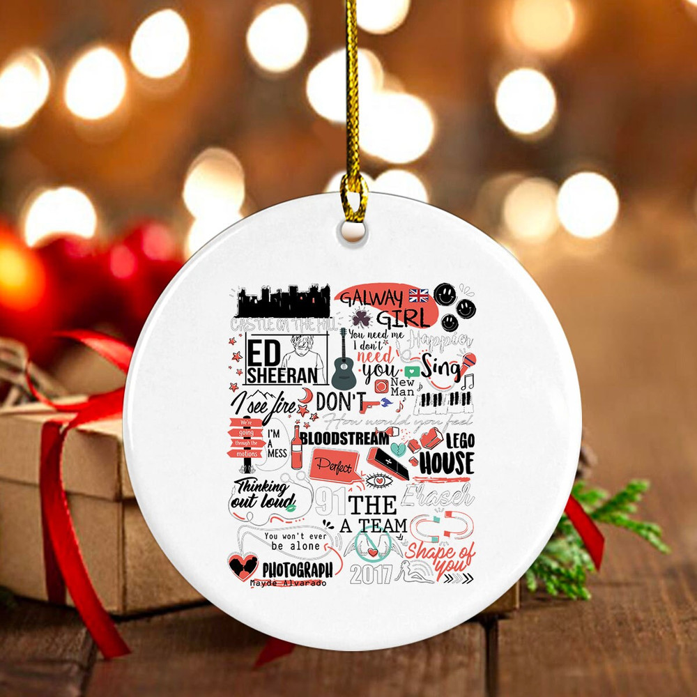 Mathematics Tour Ornament, Album Tracklist Ornament, Mathematics Tour Merch, Sheerio Gift, Thinking Out Loud, Photograph, Country Music Fan - 7.jpg