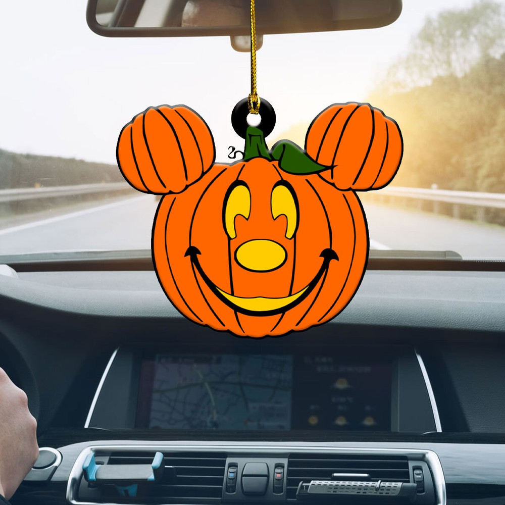 Mouse Halloween Ornament, Christmas Ornament, Christmas Tree Decoration, Halloween Ornament, Mouse Ghost, Pumpkin, Halloween Tree Ornament - 2.jpg