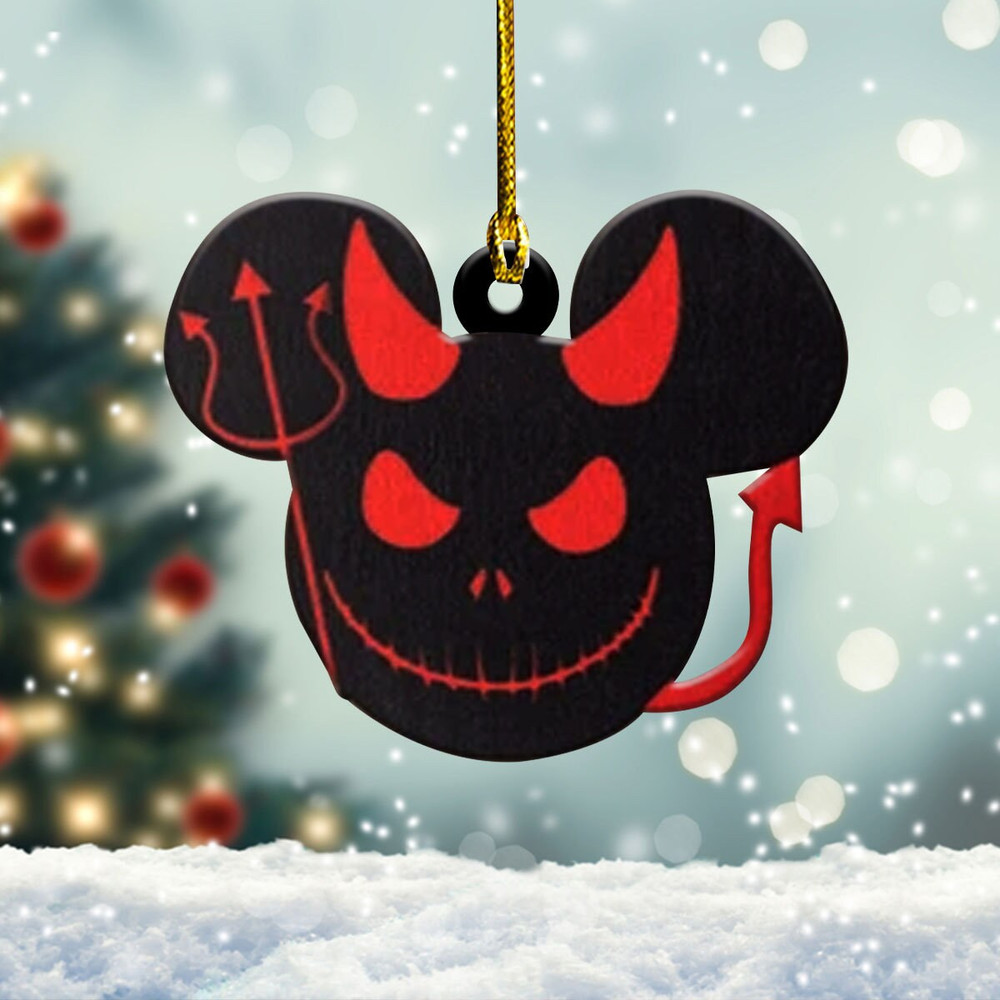 Mouse Halloween Ornament, Christmas Ornament, Christmas Tree Decoration, Halloween Ornament, Mouse Ghost, Pumpkin, Halloween Tree Ornament - 3.jpg