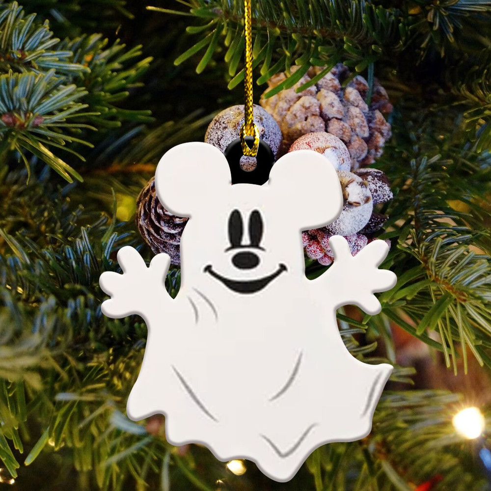 Mouse Halloween Ornament, Christmas Ornament, Christmas Tree Decoration, Halloween Ornament, Mouse Ghost, Pumpkin, Halloween Tree Ornament - 7.jpg