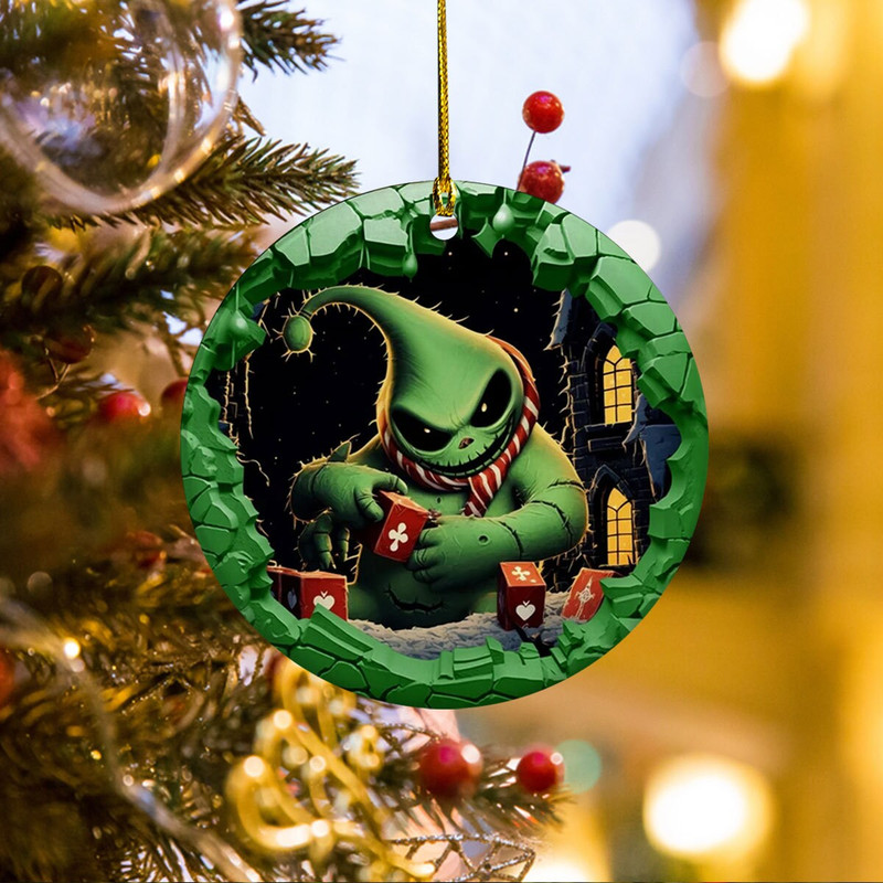 Nghtmare Christmas Ornament, Jck and Slly Ornament, Couple Ornament, Christmas Movie Ornament, Horror Christmas Gift, Christmas Tree Decor - 4.jpg