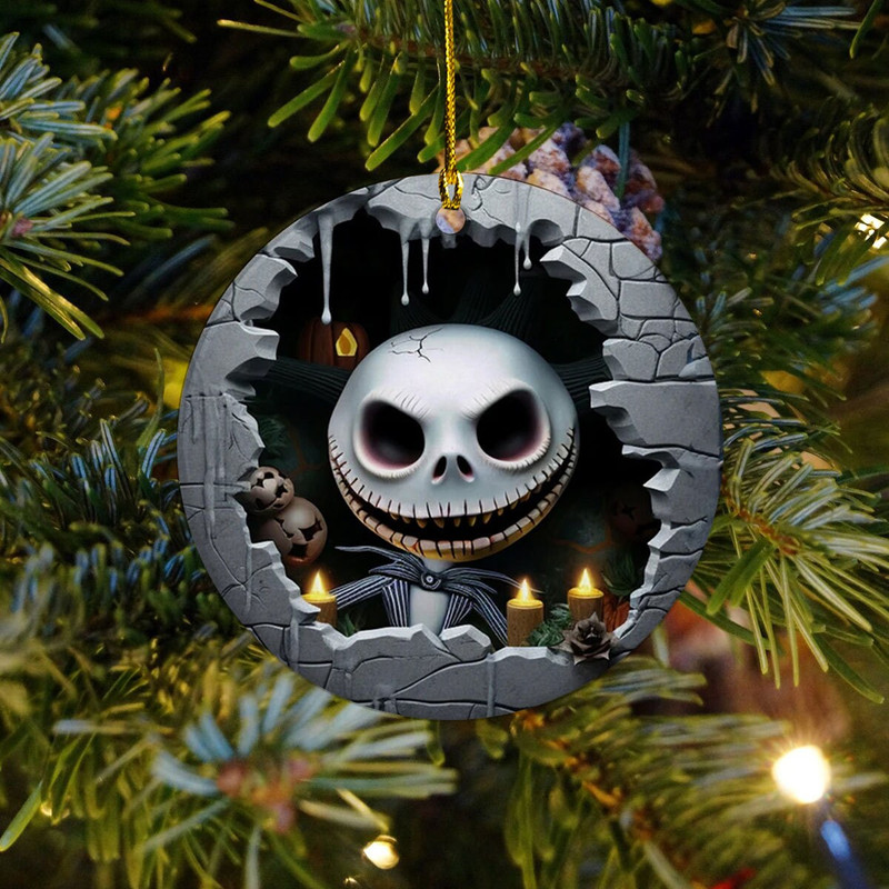 Nghtmare Christmas Ornament, Jck and Slly Ornament, Couple Ornament, Christmas Movie Ornament, Horror Christmas Gift, Christmas Tree Decor - 5.jpg