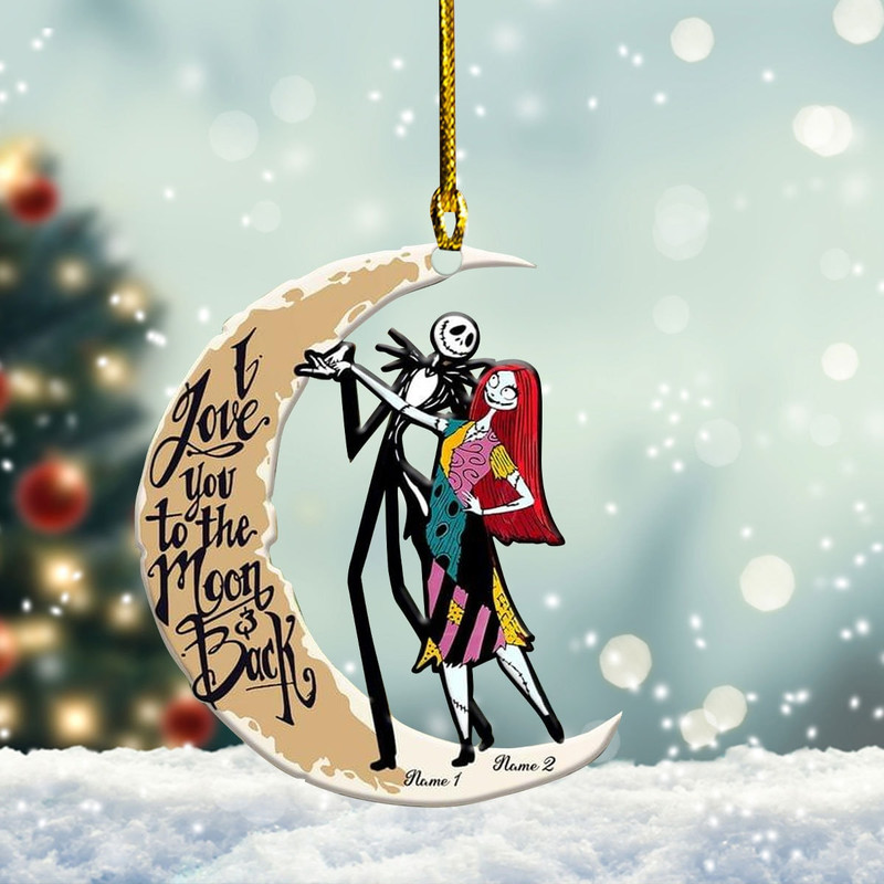 Personalized Couple Ornament, Jck & Slly Ornament, Wedding Anniversary Gift, Gift For Him, Married Couple Gift, Christmas Gift For Her - 1.jpg