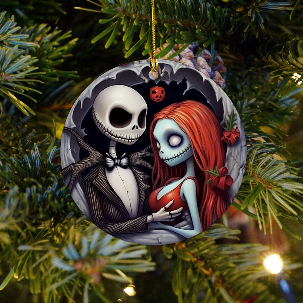 Nghtmare Christmas Ornament, Jck and Slly Ornament, Couple Ornament, Christmas Movie Ornament, Horror Christmas Gift, Christmas Tree Decor - 6.jpg