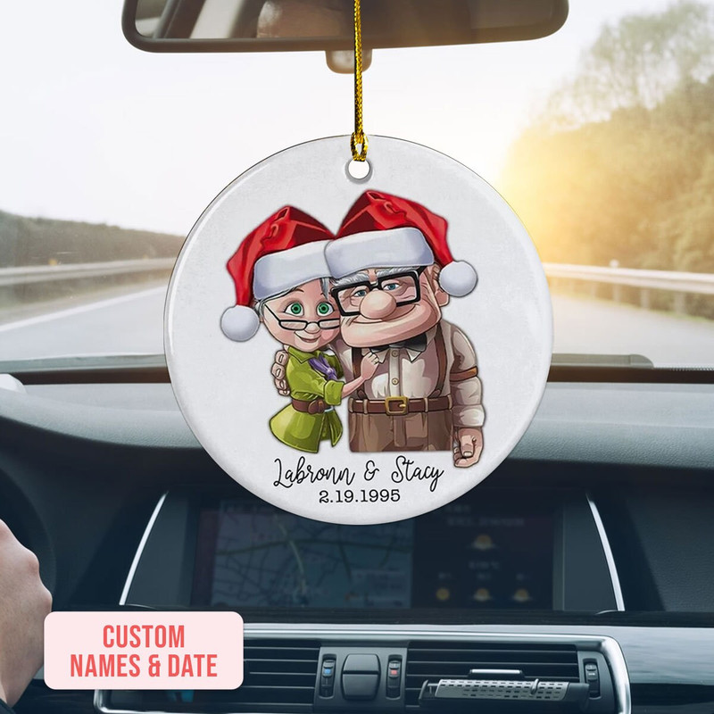 Personalized Christmas Ornament, Couple Ornament, UP Ornament, First Anniversary Ornament, Wedding Gift, Christmas Ornament, Couple Gift - 5.jpg