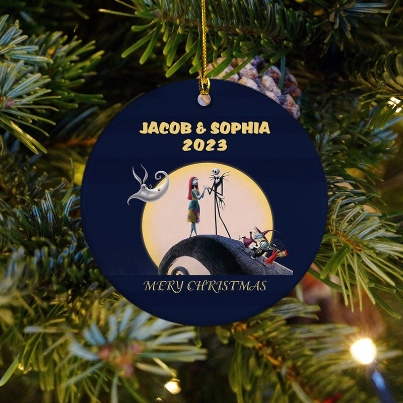 Personalized Couple Ornament,Married Couple Ornament,Jck & Slly Ornament,Christmas Ornament,Custom Photo Ornament,Nightmare,Couple Gift - 1.jpg