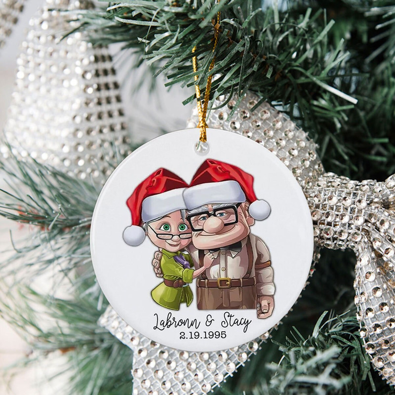 Personalized Christmas Ornament, Couple Ornament, UP Ornament, First Anniversary Ornament, Wedding Gift, Christmas Ornament, Couple Gift - 6.jpg