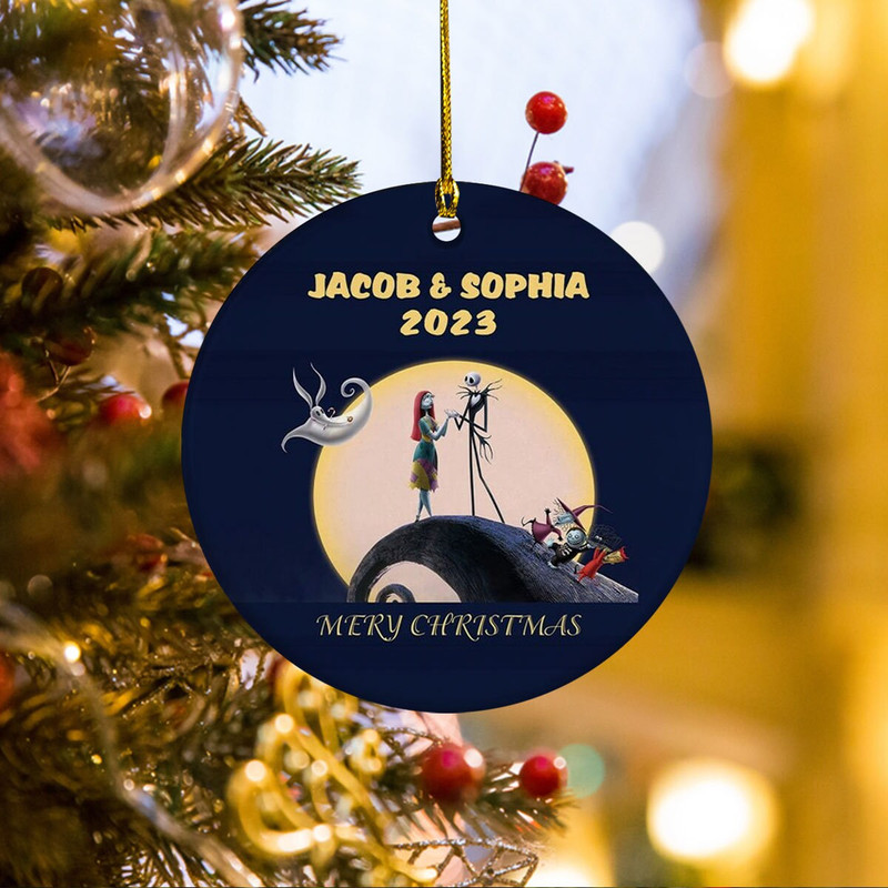 Personalized Couple Ornament,Married Couple Ornament,Jck & Slly Ornament,Christmas Ornament,Custom Photo Ornament,Nightmare,Couple Gift - 4.jpg