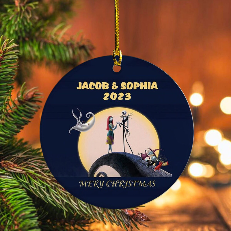 Personalized Couple Ornament,Married Couple Ornament,Jck & Slly Ornament,Christmas Ornament,Custom Photo Ornament,Nightmare,Couple Gift - 5.jpg