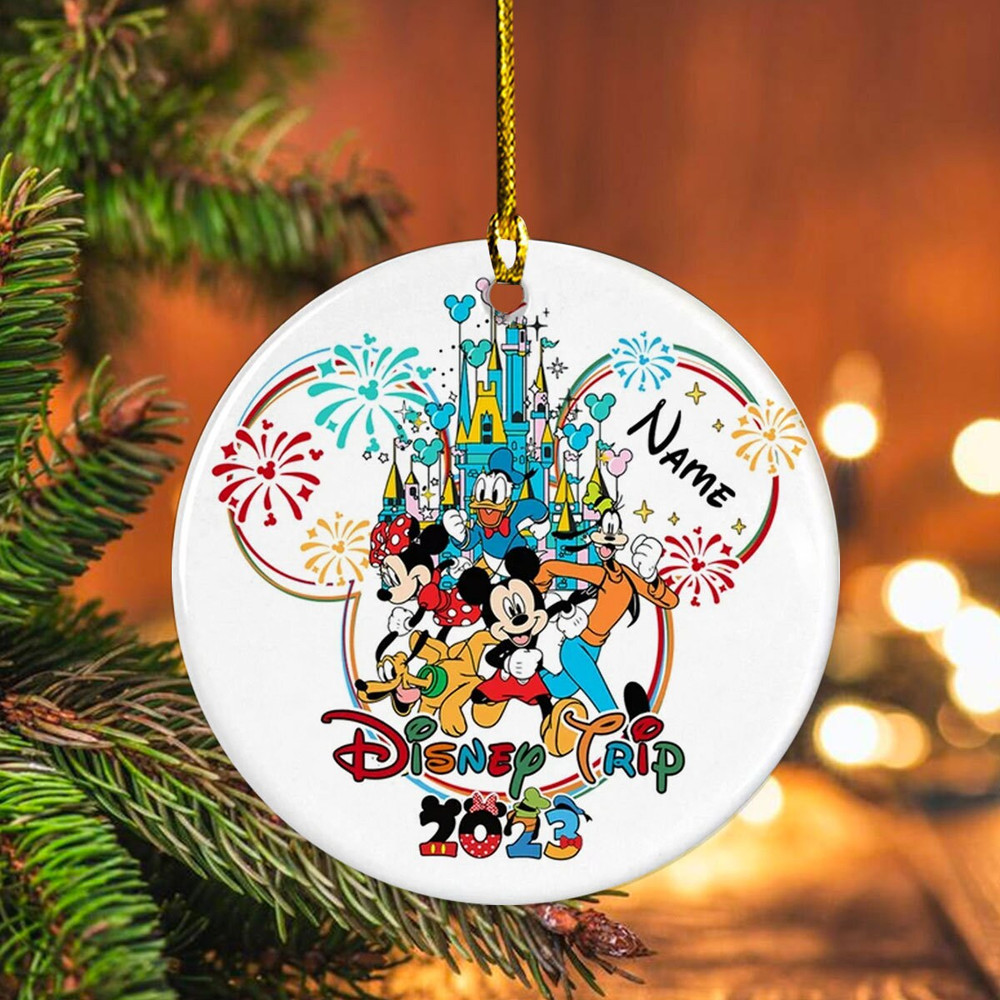 Personalized Dsney Trip Ornament, Custom Name Ornament, Family Ornament, Friends Gift, Dsney Mouse Ornament,Mouse and Friends,Christmas Gift - 5.jpg