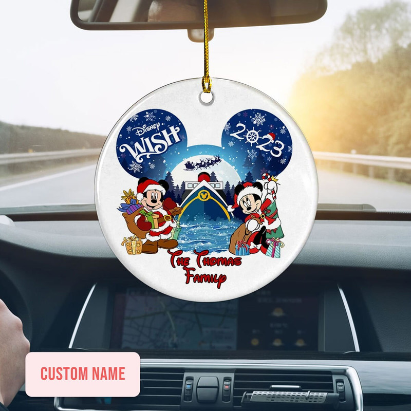 Personalized Dsney Trip Ornament, Dsney Wish 2023, Dsney Cruise Ornament, Custom Name Ornament, Family Ornament, Friends Gift, Family Gift - 5.jpg