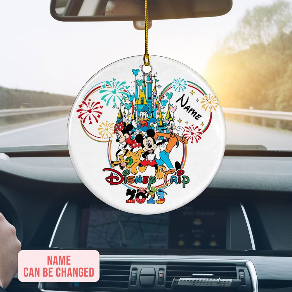 Personalized Dsney Trip Ornament, Custom Name Ornament, Family Ornament, Friends Gift, Dsney Mouse Ornament,Mouse and Friends,Christmas Gift - 7.jpg